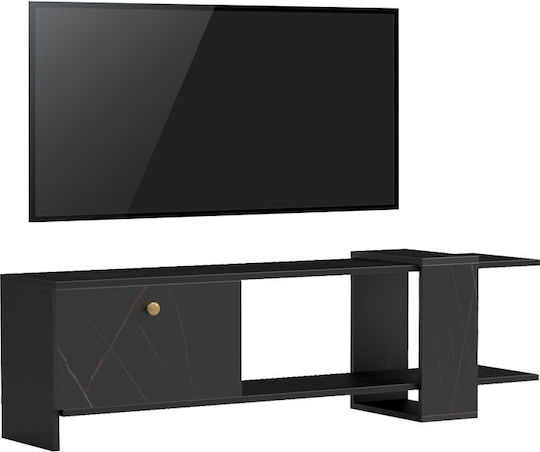 Standi Επιδαπέδιο Μαύρο-μαύρο Μαρμάρου 120x25x36.8εκ. Standi Επιδαπέδιο Μαύρο-μαύρο Μαρμάρου 120x25x36.8εκ.