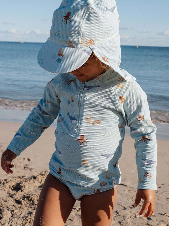 Little Dutch Παιδικό Μαγιό Πάνα με Καπέλο Ocean Friends Little Dutch Παιδικό Μαγιό Πάνα με Καπέλο Ocean Friends