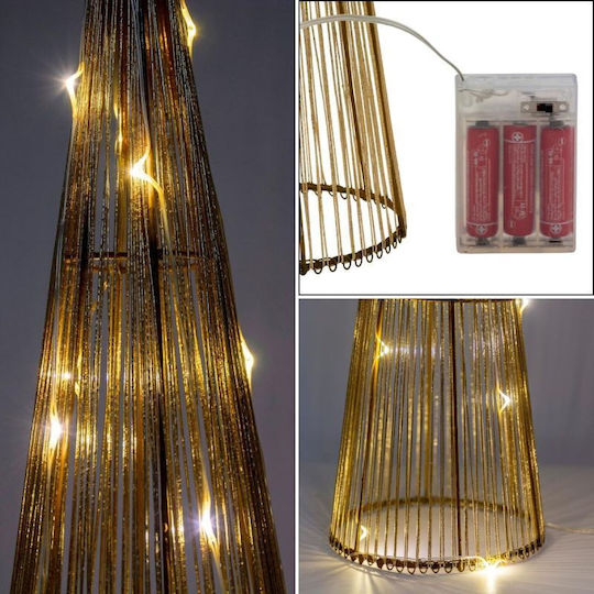 cu lumină LED Decorațiune de Crăciun Braduleț 40cm. Auriu
