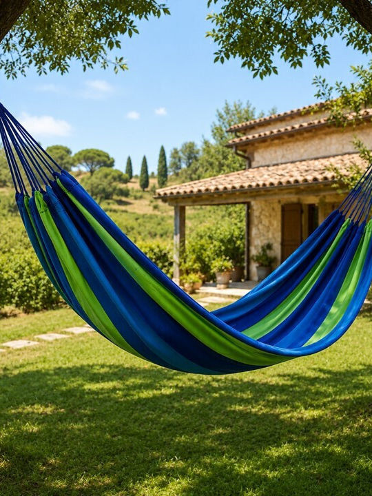 Summer Club Αιώρα Υφασμάτινη Λαχανί 200x100εκ.