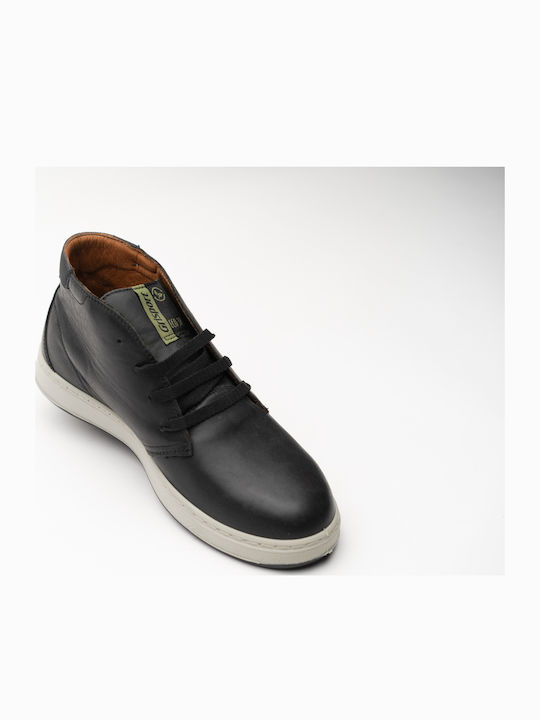 Leder Schwarze Herrenstiefel Wasserdicht