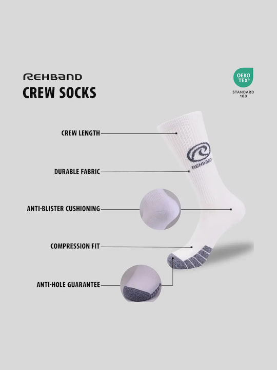 Rehband Κάλτσες για Crossfit Μαύρες 3 Ζεύγη
