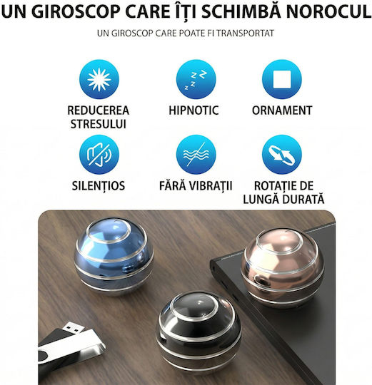 Alista Home Fidget Spinner Metallisch Grau