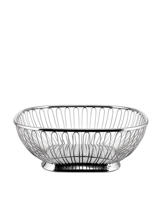 Alessi Φρουτιέρα Inox Γκρι 23x23εκ.