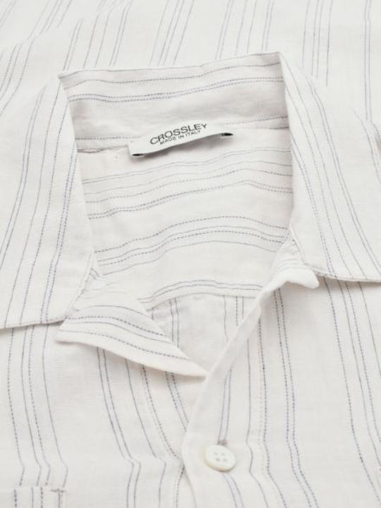 Langärmeliges Herrenhemd Offwhite