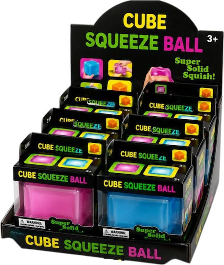 CUBE Squishy Κύβος Αφρώδες Πολύχρωμο (Διάφορα Σχέδια) 1τμχ
