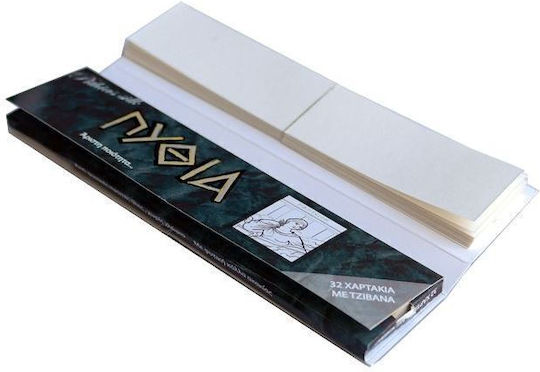 Pythia Black Cigarette Rolling Papers King Size with Cone Tips 32 sheets 1pcs