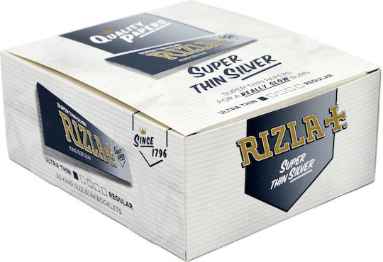 Rizla Silber Zigarettenpapiere Schlank King Size 50Stück