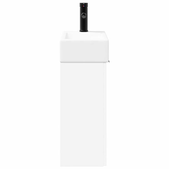 vidaXL Плот с Мивка М45.5xШ22.5xВ84см Бял