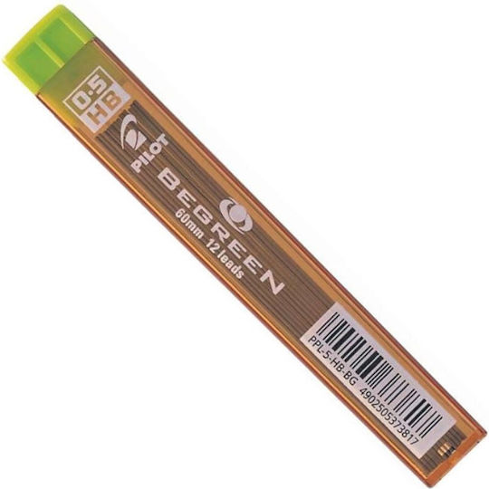 Pilot 12 Packages x 12 Pencil Leads Begreen Thickness 0.5mm Type HB