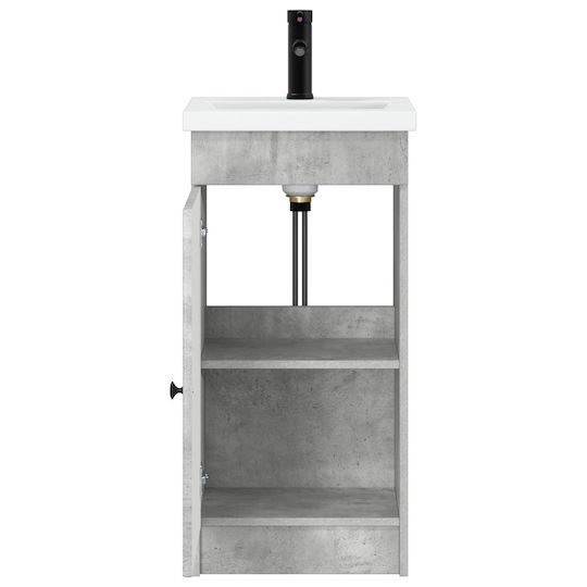 vidaXL Badezimmer Waschtisch-Einheit M42xB40xH84.5cm Grau