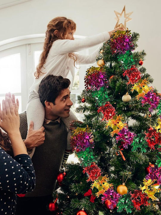 Multicolored Christmas Garland 4 Pcs Hanging Ceiling Decoration