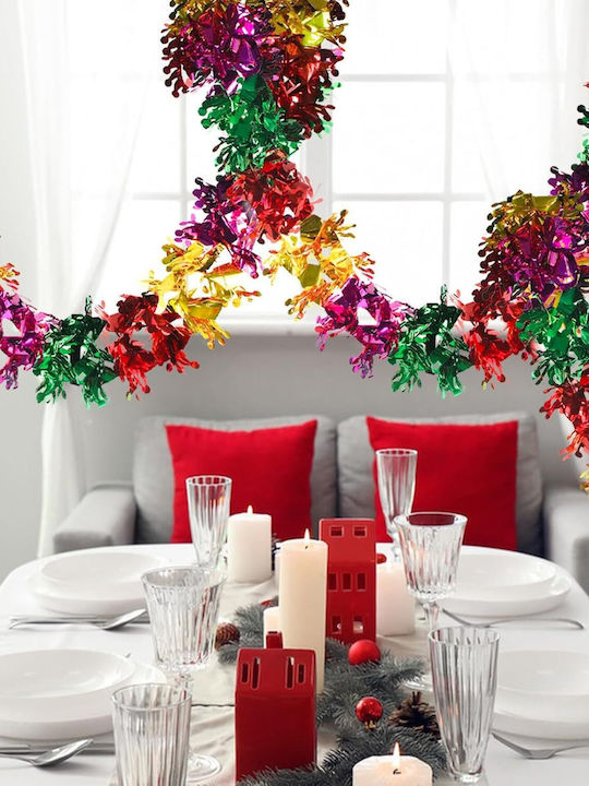 Multicolored Christmas Garland 4 Pcs Hanging Ceiling Decoration
