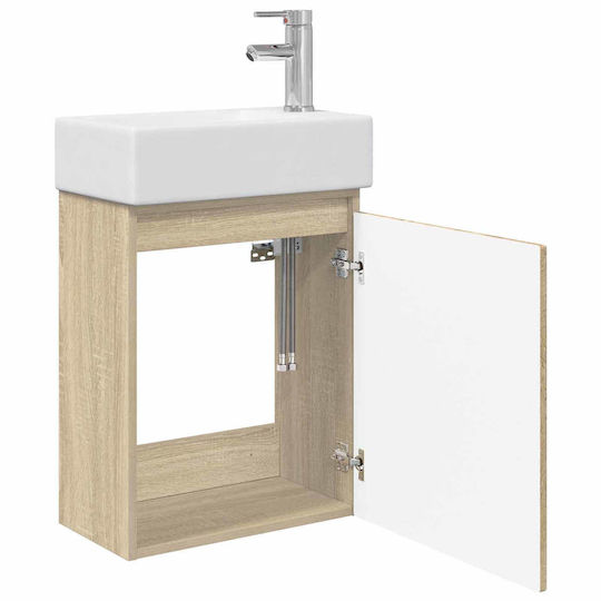 vidaXL Плот с Мивка 45.5x25.5x84см Кафяв
