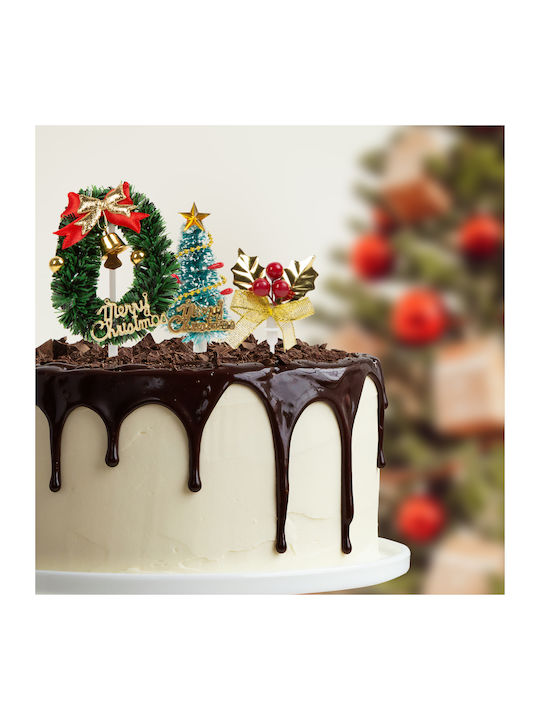 Christmas 3d Cake Decoration 10 Cm Set 3 Pcs