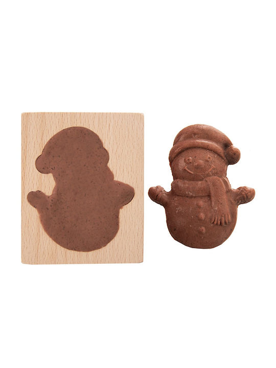 Orion Formă De Tăiat Biscuiți Din Lemn Oameni De Zăpadă 11x9.5cm