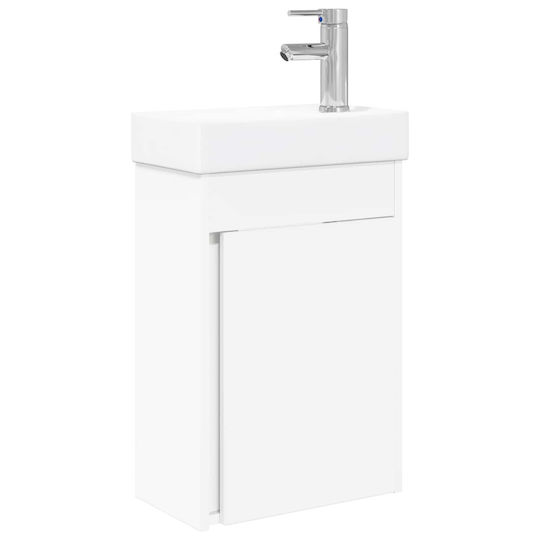 vidaXL Bench with Sink M40.5xD22.5xH62cm White