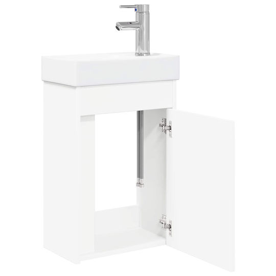 vidaXL Bench with Sink M40.5xD22.5xH62cm White