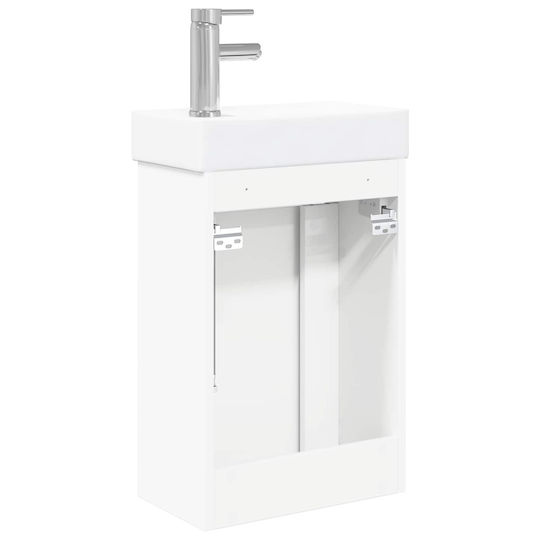 vidaXL Bench with Sink M40.5xD22.5xH62cm White