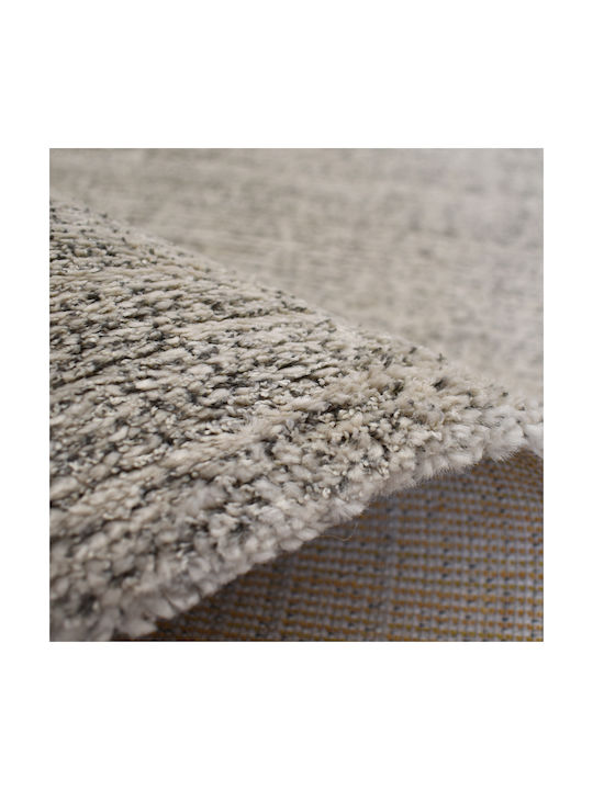 Covor Rectangular Shaggy Gri Deschis/Ecru 240x300cm