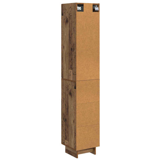 vidaXL Bathroom Wall Hung Cabinet M33xB34.5xH90cm Brown