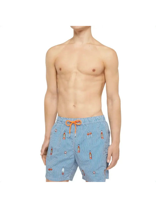 Gustavia Men's Swimwear Shorts Blue Striped