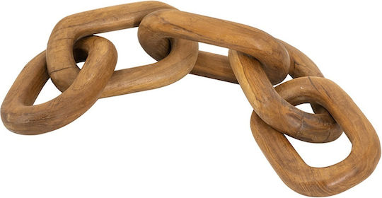 Artekko Hölzernes Dekoratives Kette Teak 68x12x3 cm