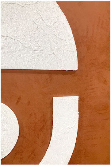 Equilibrium Decorative Painting Frame 82.6x4.3x122.6cm Canvas Orange Ps 034675