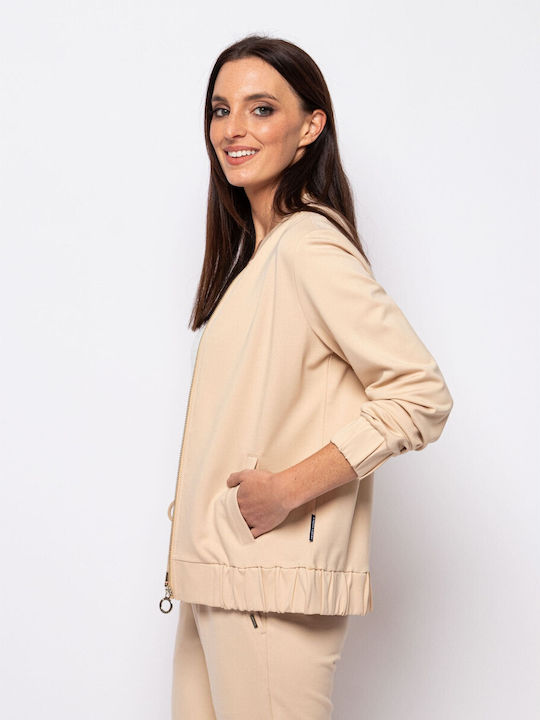 Damen Strickjacke Beige
