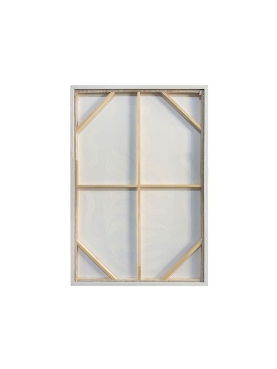 Wheat Decorative Painting Frame 80x120x4cm Canvas Beige White Ps 034667