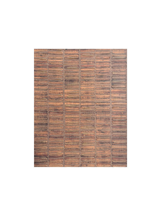 Plow Πινακας Διακοσμησης 60x90x4cm Καμβας Καφε Σκουρο Mdf 035042