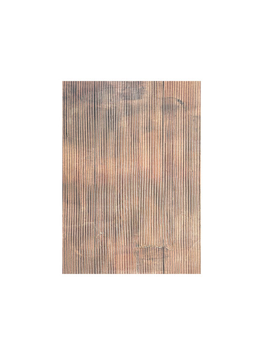 Plow Πινακας Διακοσμησης 60x90x4cm Καμβας Καφε Σκουρο Mdf 035043