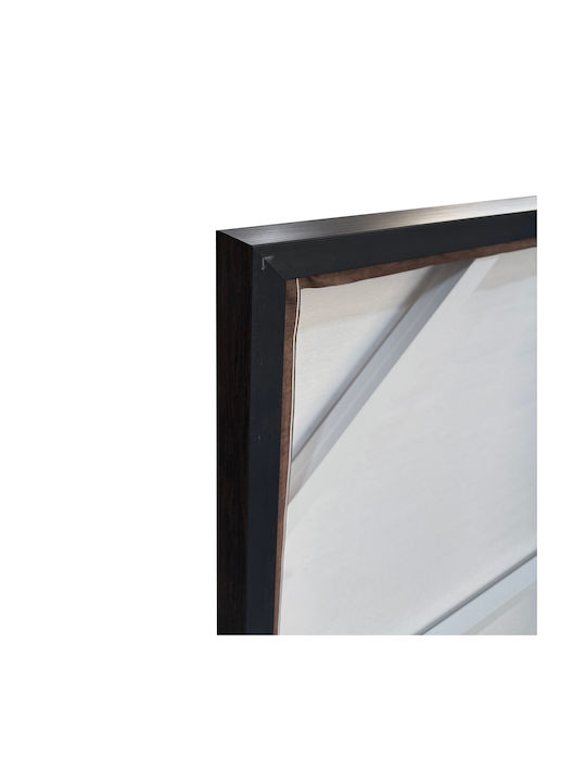 Plow Πινακας Διακοσμησης 60x90x4cm Καμβας Καφε Σκουρο Mdf 035042