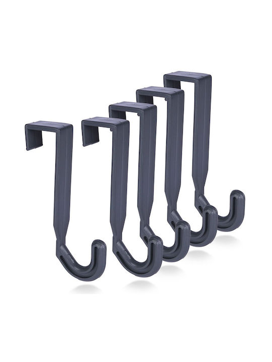 Orion Plastic Door Hook 3.5x3.5x9cm 5pcs