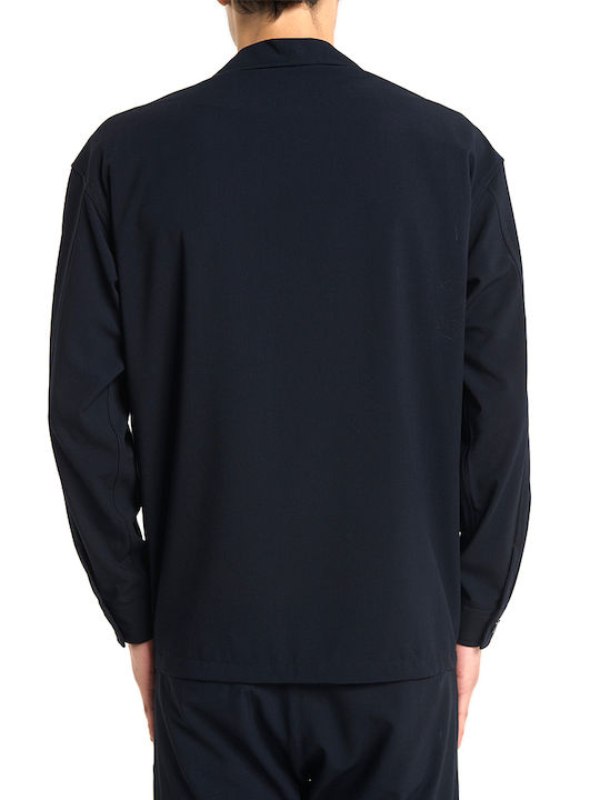 Royal Denim Langärmelig Overshirt in Normale Passform Marineblau