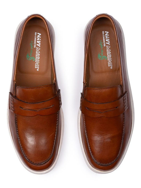 Men's Loafers In Tabac Brown Colour