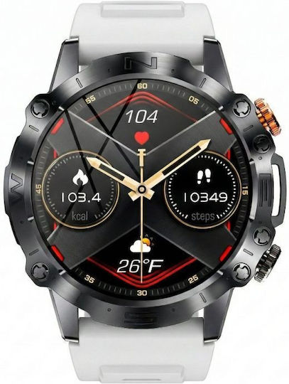 Gravity GT20-8 49mm Смарт Часовник с Пулсомер (Черен)