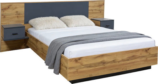 Carys Κρεβάτι Υπέρδιπλο για Στρώμα 160x200cm Φυσικο Carys Κρεβάτι Υπέρδιπλο για Στρώμα 160x200cm Φυσικο