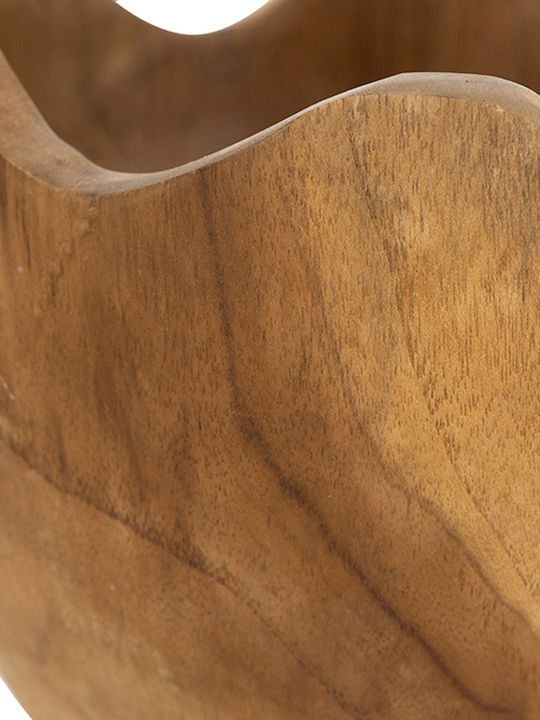 Artekko Holz Dekorative Schale Braun 26x26x4cm