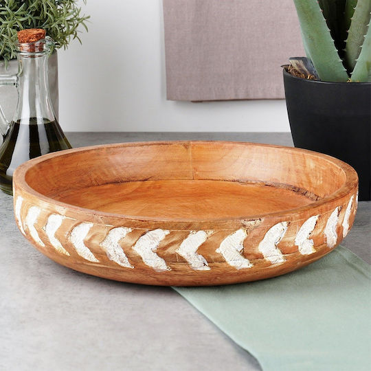 Mango Decorative Bowl Brown 30x30cm
