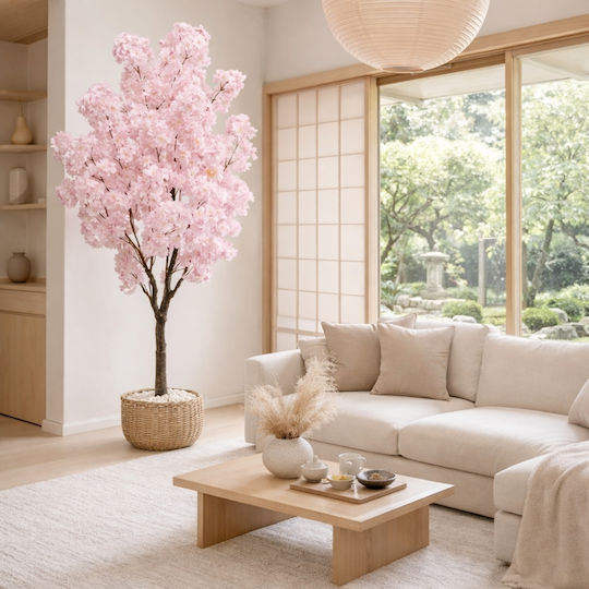 Plantă Decorativă Artificială Cireș Roz 150cm 83911-10
