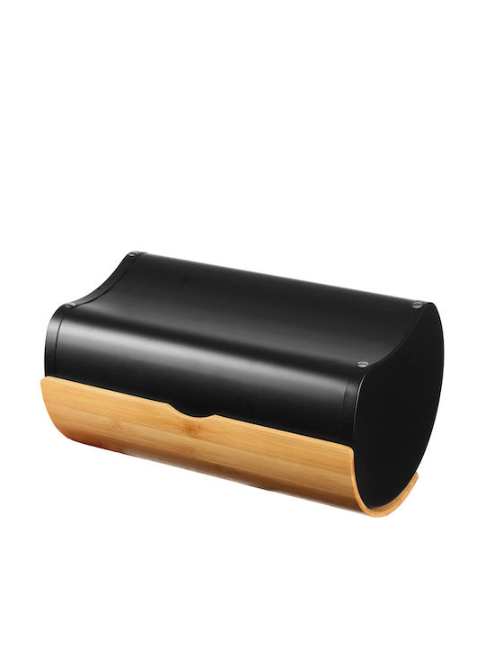 Brunbeste Bread Box made of Bamboo Black 38x27cm