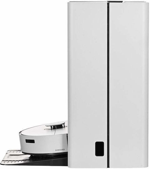 Samsung Jet Bot Combo Steam+ Aspirator Robot cu Cartografiere Laser și Putere de Aspirație 6000Pa Albă