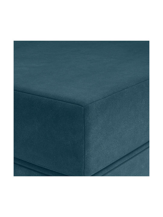 vidaXL Velvet Floor Pillow Blue 67x180cm
