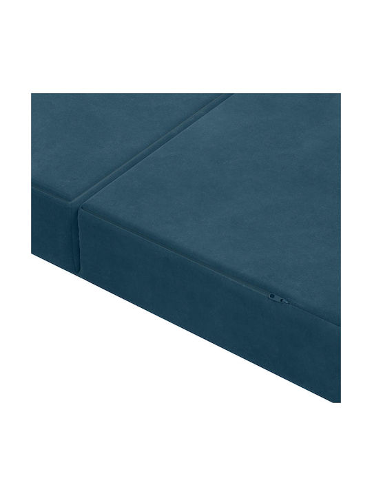 vidaXL Velvet Floor Pillow Blue 67x200cm