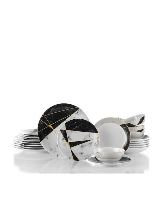 Kutahya Porselen White Porcelain Dinnerware Set 24pcs