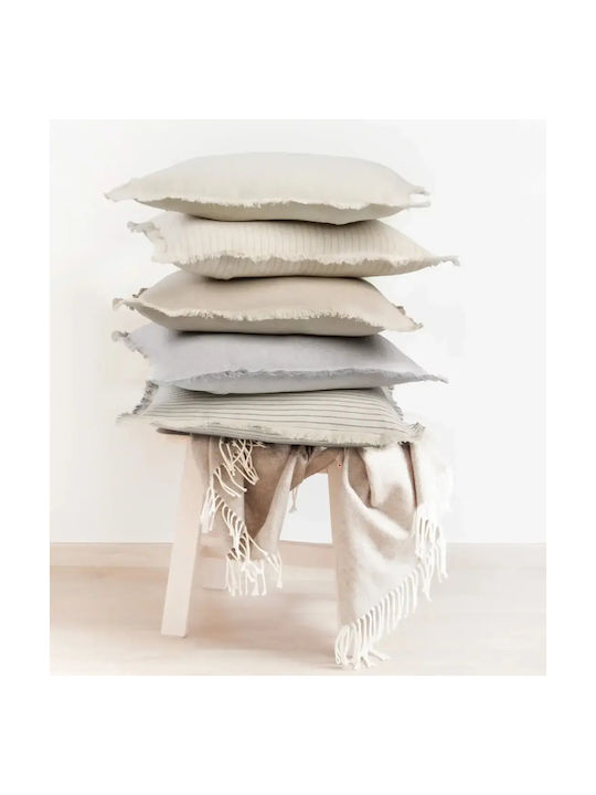 Das Home Μαξιλάρι Καναπέ 0301 από 100% Βαμβάκι Grey 45x45εκ.