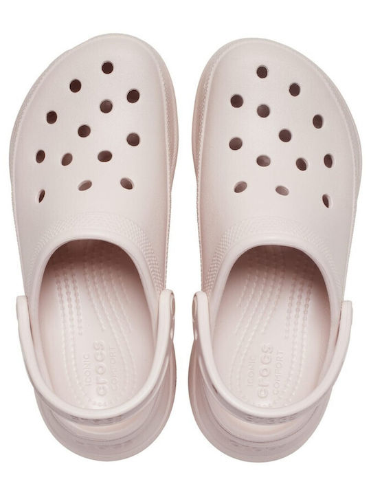 Crocs Bae Γυναικεία Σαμπό Ροζ