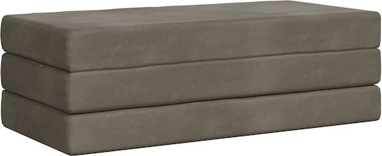vidaXL Velvet Floor Pillow Light Gray 67x160cm