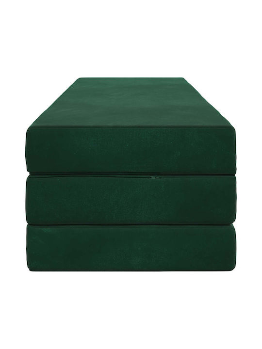 vidaXL Velvet Floor Pillow Green 67x200cm